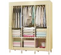 HXZJUIKL Garde-robe portable en tissu - Armoire ouverte - 126 x 170 x 45 cm