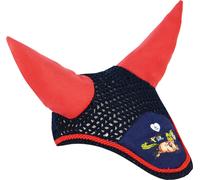Hy - bonnet anti-mouches pour chevaux "Thelwell Collection" BZ4215 (poney shetland) (bleu marine/rouge)