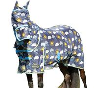 Hy - "Come Rain or Shine" masque anti-mouches avec oreilles et nez détachable BZ5886 (Petit poney) (Bleu marine/Bleu/Jaune)
