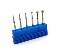 HY-D6-FineBall 6D Ball Diamond Nail Drill Bits Fine Grit Rotary Cuticle 6PCS/Set