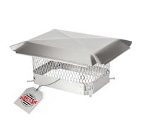 HY-GUARD HGSS913 Couvercle Acier Inoxydable-Taille de Maille 1,9 cm-s'adapte à l'extérieur des Carreaux de cheminée existants en Argile, 9" x 13"