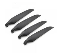 HY - jeu d'hélices pliantes noires, 4 pièces, Compatible avec planeurs électriques, compatibles avec les pièces d'avion RC, diamètre 7 à 11 pouces(2 PAIRS 6.5X4)