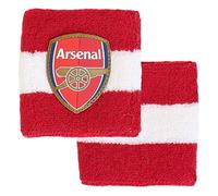 Hy-Pro Arsenal F.C. Lot de 2 Bracelets en Coton sous Licence Officielle | Gunners | Bandeau Anti-Transpiration pour Enfants, Adultes, Unisexe, évacuation de l'humidité, Football, Course, Sport, Gym,
