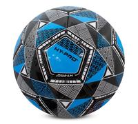 Hy-Pro Aztec Football - Size 5 with PVC Grip - Ideal for Training & Matches in All Weather Conditions, Blue
