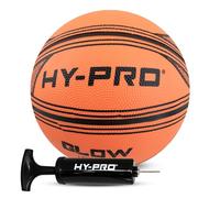 Hy-Pro Ballon de Basket LED Taille 7 avec Pompe à Ballon - Lumières activées par Les Chocs - Arrêt Automatique avec poignée - pour l'intérieur et l'extérieur - Cadeau de Basketball de Nuit