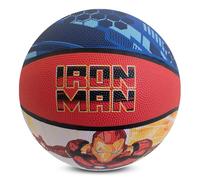 Hy-Pro Ballon de basketball Iron Man sous licence officielle Taille 5 - Pour l'intérieur et l'extérieur avec design Marvel et graphique Iron Man - Petit ballon de basket - Matériau antidérapant