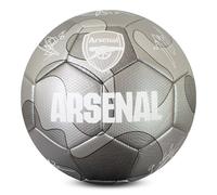 Hy-Pro Ballon de Football Officiel Arsenal F.C. Silver Camo Signature | Taille 5, artilleurs, entraînement, Match, Marchandise, Collection pour Enfants et Adultes