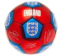 Hy-Pro Ballon de Football sous Licence Officielle England FA Signature | Taille 5, métallique, entraînement, Match, Marchandise, Collection pour Enfants et Adultes