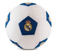 Hy-Pro Ballon de Football sous Licence Officielle Real Madrid - Ballon géant en Maille de 35,5 cm - pour Le Football et Les Jeux Multisports à l'intérieur et à l'extérieur - Ballon Souple et