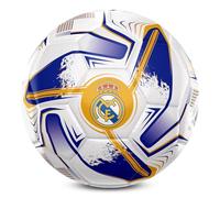 Hy-Pro Ballon de Football sous Licence Officielle Real Madrid CF - Taille 5, Motif Turbine, Marchandise, entraînement, Match, Collection pour Enfants et Adultes