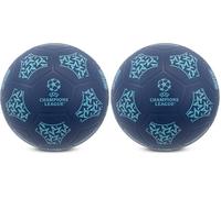 Hy-Pro Ballon de Jeu sous Licence Officielle UEFA Champions League - Taille 5, 22,9 cm, Excellente idée Cadeau, Produit U oux, intérieur et extérieur (Lot de 2)