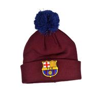 Hy-Pro Bonnet à Pompon pour Homme et Femme - Motif Traditionnel à Pompons - Rouge avec Logo
