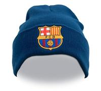 Hy-Pro Casquette Barcelone sous Licence Officielle pour Hommes, Femmes et Enfants - Bonnets d'hiver Chauds et Confortables - Casquettes de Football Bleues Confortables avec Logo de l'équipe