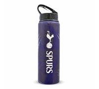 Hy-Pro Bouteille en aluminium sous licence officielle Tottenham Hotspur F.C. 750 ml, paille pliable intégrée, étanche, légère, excellente idée cadeau de football