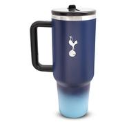 Hy-Pro Bouteille isotherme Tottenham Hotspur sous licence officielle de 1,18 l avec poignée - Bouteille d'eau en métal avec paille - Bouteille d'eau portable pour le sport et un usage quotidien