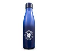 Hy-Pro Bouteille thermique en acier inoxydable de 500 ml sous licence officielle Chelsea F.C. Bouteille isotherme à double paroi en acier inoxydable, motif fondu, bleu, léger, étanche, 0,5 l
