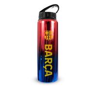 Hy-Pro Bouteille UV en aluminium sous licence officielle Barcelona F.C, 750 ml, paille pliable intégrée, finition néochrome, anti-fuite, légère, sans BPA, Barca