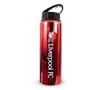 Hy-Pro Bouteille UV en aluminium sous licence officielle Liverpool F.C 750 ml | Paille pliable intégrée, finition néochrome, étanche, légère, sans BPA