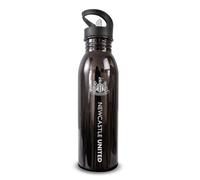 Hy-Pro Bouteille UV en aluminium sous licence officielle Newcastle United F.C. - 700 ml, design délavé, métallique, acier inoxydable, paille pliable intégrée, étanche, légère