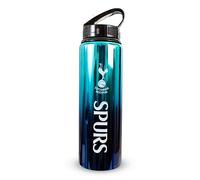 Hy-Pro Bouteille UV en aluminium sous licence officielle Tottenham F.C 750 ml | Paille pliable intégrée, finition néochrome, étanche, légère, sans BPA, éperons, bleu
