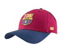 Hy-Pro Casquette de Baseball sous Licence Officielle Barcelone - Matériau de qualité avec Sangle réglable - Accessoires Confortables pour Fans de Sport - Casquette de Football élégante Rouge et Bleu