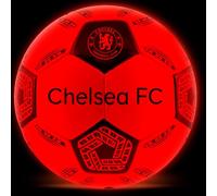 Hy-Pro Chelsea Ballon de Football Lumineux Taille 5 avec LED Phosphorescent, lumières activées par Les Chocs, arrêt Automatique, Convient à Tous Les âges