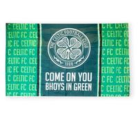 Hy-Pro Drapeau celtique officiel 1,5 x 0,9 m - Bannière nationale de football en polyester pour la maison et les matchs - Équipement de supporters avec grand blason et détails verts