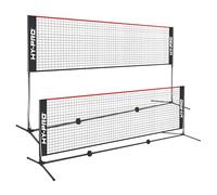 Hy-Pro Filet à Hauteur réglable - Hauteur : 0,9 à 1,6 m - Largeur : 4 m - Polyvalent - Filet de Badminton, Volley-Ball, Pickleball, Tennis avec Design Portable, Cadre Durable, Installation Rapide,