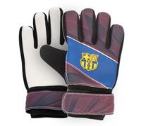 Hy-Pro Gants de Gardien de But sous Licence Officielle FC Barcelone - Junior - Motif fusible - avec Sangle de Paume Solide - pour garçons et Filles