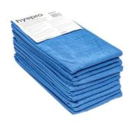 Hy@pro Lot de 10 serpillières en microfibre multiusages professionnelle 50x70cm - Bleu