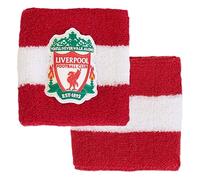 Hy-Pro Lot de 2 Bracelets en Coton sous Licence Officielle Liverpool F.C. pour Enfants, Adultes, Unisexes, Anti-humidité, Football, Course, Sport, Gym, Tennis, Exercice