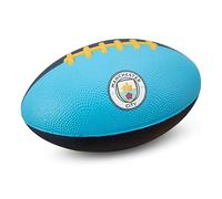 Hy-Pro Manchester City F.C. Mini Ballon de Football américain en Mousse sous Licence Officielle | Man City, Mousse, Doux, Jeu intérieur et extérieur, Adultes, Enfants, Jeunes