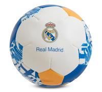 Hy-Pro Mini balle souple sous licence officielle Real Madrid CF 10,2 cm - Idéal pour les enfants, produit Real Madrid, excellente idée cadeau, blanc et bleu