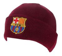 Hy-Pro Casquette Barcelone sous Licence Officielle pour Hommes, Femmes et Enfants - Bonnets d'hiver Chauds et Confortables - Casquettes de Football Rouges Confortables avec Logo de l'équipe
