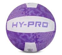 Hy-Pro Nova Netball - Taille 5 - Construction en Caoutchouc Durable - Violet et Blanc - Entraînement - Exercice - Match, intérieur et extérieur