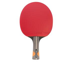 Hy-Pro Raquette de Tennis de Table - Noyau en Fibre de Carbone, Bois Durable 7 Plis, éponge de 2 mm, avec Couvre-tête, qualité de Performance, Rotation et contrôle supérieurs