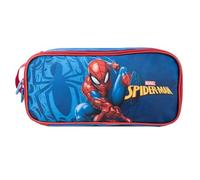 Hy-Pro Sac à Chaussures Spiderman sous Licence Officielle - avec Tirette zippée et Graphique sur Le Devant pour Le Rangement des Kits de Sport - Sac à Chaussures Bleu et Rouge avec Motif Sangle en