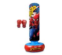 Hy-Pro Sac de Boxe Gonflable Spiderman sous Licence Officielle avec Gants de Boxe - Sac de Boxe sur Pied pour Enfants, Jouets et Cadeaux, 5 Ans et Plus