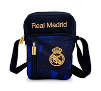 Hy-Pro Sac latéral sous licence officielle Real Madrid CF - Produit léger, avec blason et couleurs du Real Madrid, pour enfants et adultes, excellente idée cadeau de football