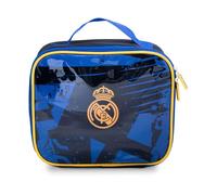 Hy-Pro Sac repas sous licence officielle Real Madrid CF - Isolé, portable, marchandise du Real Madrid, excellente idée cadeau de football, idéal pour l'école ou le travail, noir/bleu, noir