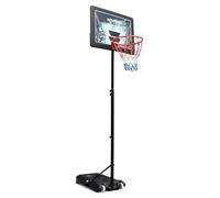 Hy-Pro Support de Basket-Ball réglable de 1,6 m à 2,6 m, avec roulettes, Portable, Panneau arrière, Panier de Basket-Ball, pour Adultes et Enfants, Excellente idée Cadeau
