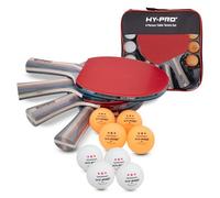Hy-Pro Table Tennis Set with Bats - Complete Ping Pong Set with 3 Star Table Tennis Balls and Multi-ply Bats - Ideal Ping Pong Bat Kit with Portable Paddle Carry Case for Home Or Outdoor Play
