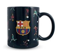 Hy-Pro Tasse à café en céramique sous licence officielle Barcelone avec motif joueur - 325 ml Tasse à café et tasse pour boissons chaudes - Passe au micro-ondes et au lave-vaisselle