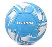 Hy-Pro Turbine Size 5 Football with PVC for Enhanced Grip - Ideal for Training & Matches in All Weather Conditions, Blue