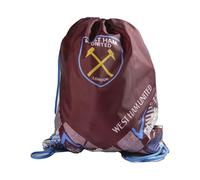 Hy-Pro West Ham United Vector Sac de gym avec cordon de serrage, bordeaux et bleu, design officiel du club de football