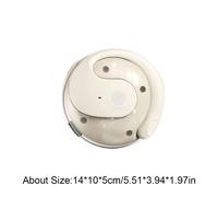 HY-T26Pro traducteur de langue en temps réel casque Bluetooth 5.4/5.0 interprétation simultanée écouteur OWS écouteurs à oreille ouverte - Type BT 5.0 Beige