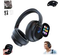 HY-X1 Pro Casque de traduction IA sans fil avec écran tactile LCD mobile, 115 langues en temps réel, Bluetooth 6.0, photo, lampe de poche, alarme, enregistrement vocal