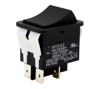 HY12-9-2 ON OFF Rocker Switch Pushbutton Switches for Welding Machine 4Pin 20A 125/250V, 2-Pack NWPNLXEA