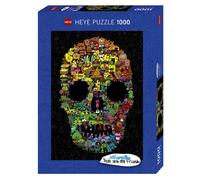 (HY29850) - Heye Puzzles - 1000 pc Doodle Skull