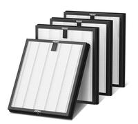 HY4866 Lot de 4 filtres de rechange HEPA compatibles avec les purificateurs d'air MORENTO HY4866, filtre à air HEPA 3 en 1 H13 Ture